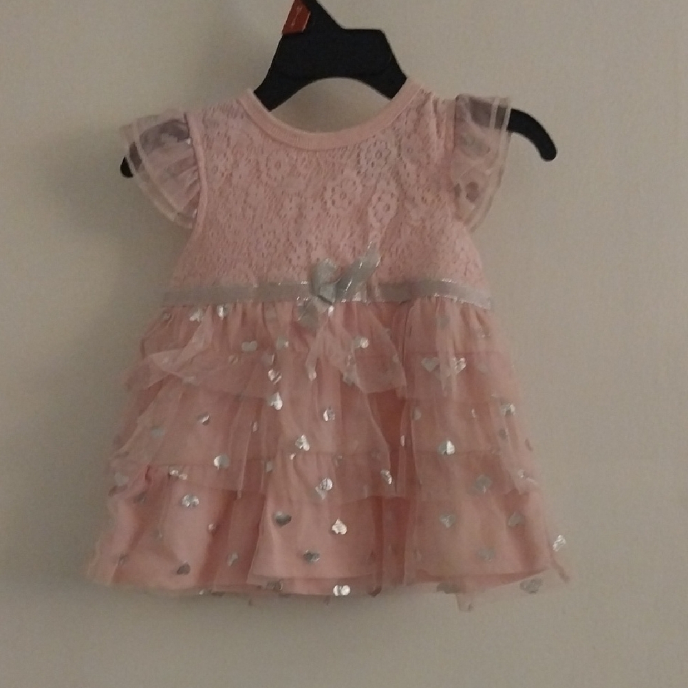 DDG Darling Pink Lace Baby Dress